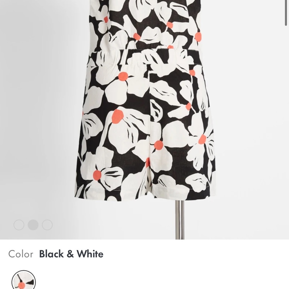 BNWT ModCloth Just Want to Have Sun Surplice Romper - Picture 2 of 14